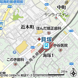 大阪府貝塚市近木町1周辺の地図
