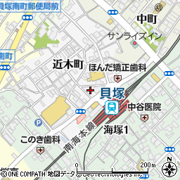 大阪府貝塚市近木町1-5周辺の地図