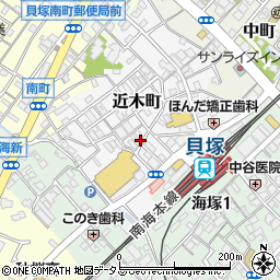 大阪府貝塚市近木町5-3周辺の地図