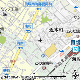 大阪府貝塚市近木町16-4周辺の地図