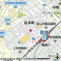 大阪府貝塚市近木町5-2周辺の地図