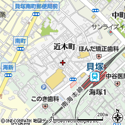 大阪府貝塚市近木町5-11周辺の地図