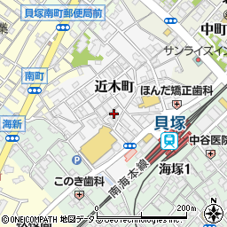大阪府貝塚市近木町5-12周辺の地図