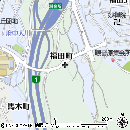広島県広島市東区福田町周辺の地図