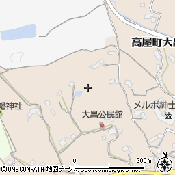 広島県東広島市高屋町大畠周辺の地図