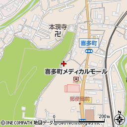 大阪府河内長野市喜多町209周辺の地図