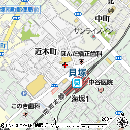 大阪府貝塚市近木町7-12周辺の地図