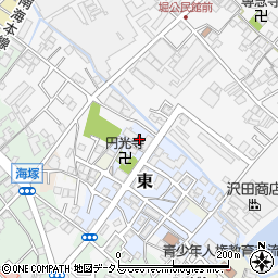 大阪府貝塚市東7周辺の地図