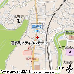 大阪府河内長野市喜多町110周辺の地図