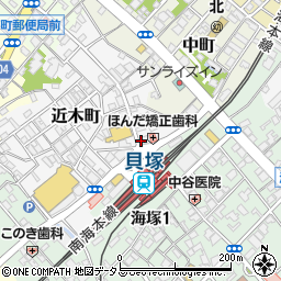大阪府貝塚市近木町8-1周辺の地図