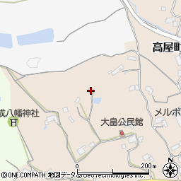 広島県東広島市高屋町大畠275周辺の地図