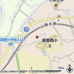 広島県東広島市高屋町中島1162周辺の地図