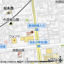 ワークマン福山松永店周辺の地図