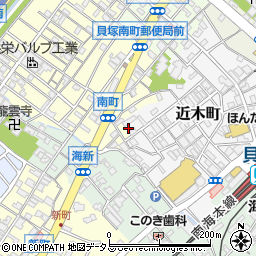 大阪府貝塚市近木町17-18周辺の地図