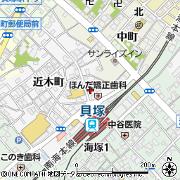 大阪府貝塚市近木町8-4周辺の地図