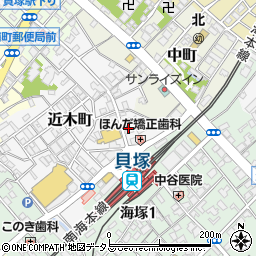 大阪府貝塚市近木町8-5周辺の地図