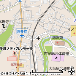 大阪府河内長野市喜多町97周辺の地図