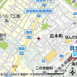 大阪府貝塚市近木町17-11周辺の地図