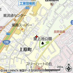 大阪府河内長野市上原町734-1周辺の地図