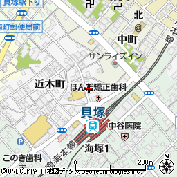 大阪府貝塚市近木町8-7周辺の地図