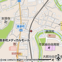 大阪府河内長野市喜多町98周辺の地図
