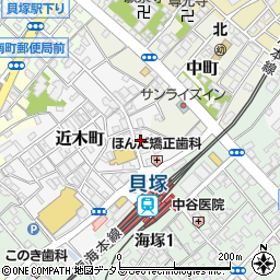 大阪府貝塚市近木町8-8周辺の地図