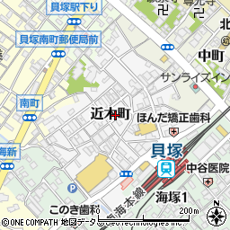 大阪府貝塚市近木町12-4周辺の地図