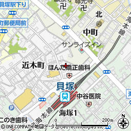 大阪府貝塚市近木町8-6周辺の地図