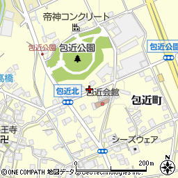 岸和田包近簡易郵便局周辺の地図