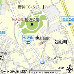 岸和田包近簡易郵便局周辺の地図