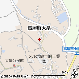広島県東広島市高屋町大畠631周辺の地図