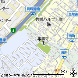 シャルマンフジ貝塚弐番館周辺の地図