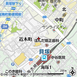 大阪府貝塚市近木町7-2周辺の地図