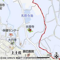 光塔寺周辺の地図