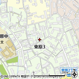 グランディール東原Ａ周辺の地図