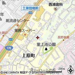 大阪府河内長野市上原町882周辺の地図