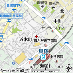 大阪府貝塚市近木町11-7周辺の地図