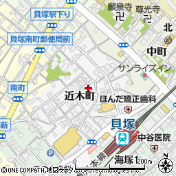 大阪府貝塚市近木町12-15周辺の地図