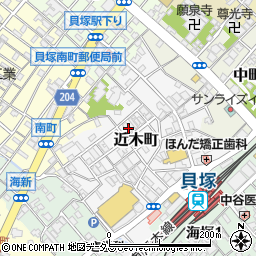 大阪府貝塚市近木町19-6周辺の地図