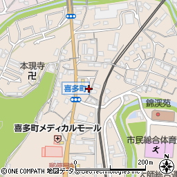 大阪府河内長野市喜多町199周辺の地図