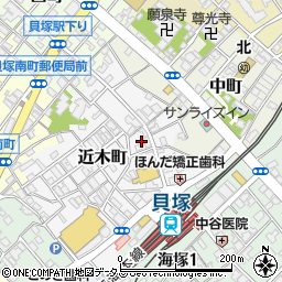 大阪府貝塚市近木町11-11周辺の地図