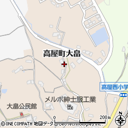 広島県東広島市高屋町大畠629周辺の地図