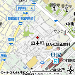 大阪府貝塚市近木町19周辺の地図