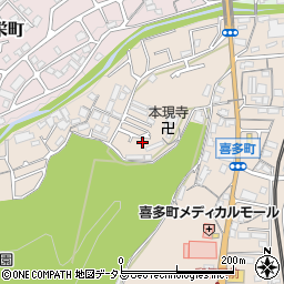 大阪府河内長野市喜多町372周辺の地図