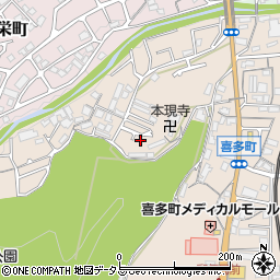 大阪府河内長野市喜多町370周辺の地図