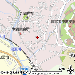 広島県東広島市八本松町米満203周辺の地図