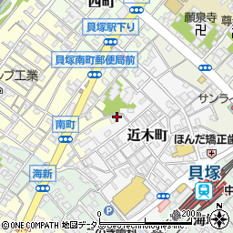大阪府貝塚市近木町17-33周辺の地図