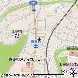 ファミリーマート河内長野喜多町店周辺の地図