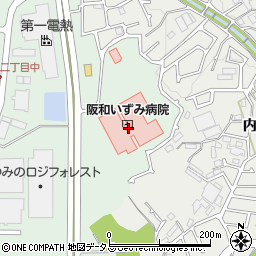 ヤマザキＹショップ阪和いずみ病院店周辺の地図