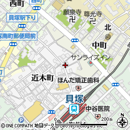 大阪府貝塚市近木町10-3周辺の地図